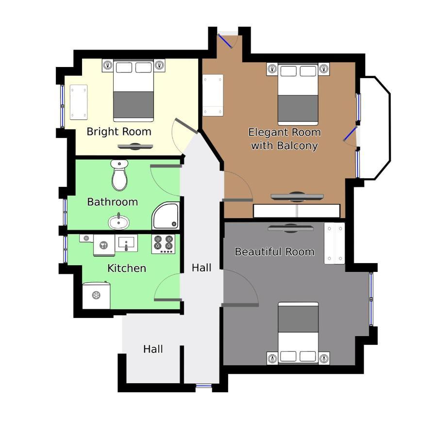 Aday - Villa Firenze - 2 Bedrooms Bright Apartment Aalborg Bagian luar foto